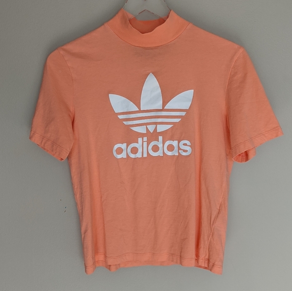 adidas mock turtleneck short sleeve